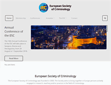 Tablet Screenshot of esc-eurocrim.org